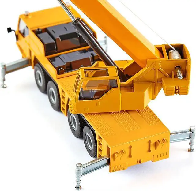 Alt view image 3 of 4 - Mobile Crane Yellow 1/55 Diecast Model by Siku