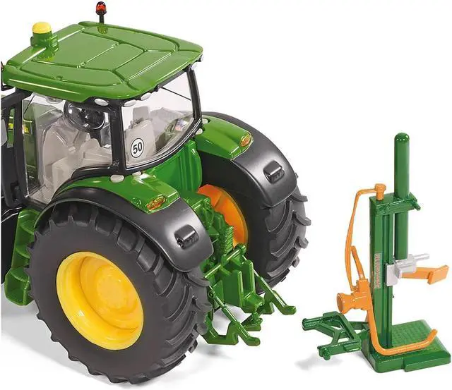 Alt view image 2 of 3 - Posch Wood Splitter Green with Logs 1/32 Diecast Model by Siku