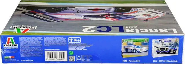 Alt view image 3 of 4 - Skill 3 Model Kit Lancia LC2 "World Sport Prototype Championship" 1/24 Scale Model by Italeri