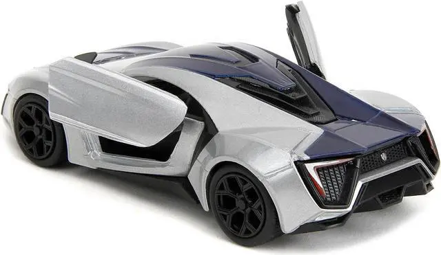 Alt view image 4 of 11 - Lykan Hypersport Silver Metallic and Purple "Pink Slips" Series 1/32 Diecast Model Car by Jada