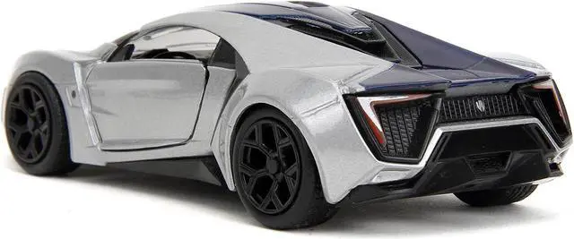 Alt view image 5 of 11 - Lykan Hypersport Silver Metallic and Purple "Pink Slips" Series 1/32 Diecast Model Car by Jada