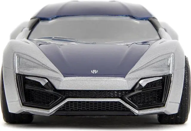 Alt view image 6 of 11 - Lykan Hypersport Silver Metallic and Purple "Pink Slips" Series 1/32 Diecast Model Car by Jada