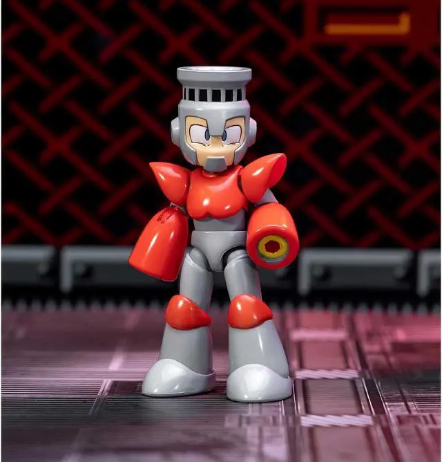 Alt view image 3 of 6 - Fire Man 5.5" Moveable Figure with Accessories and Alternate Head and Hands "Mega Man" (1987) Video Game model by Jada