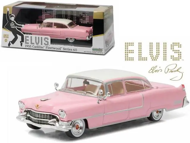 Main image of Elvis Presley 1955 Cadillac Fleetwood Series 60 "Pink Cadillac" (1935-1977) 1/43 Diecast Model Car by Greenlight