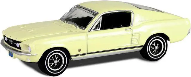 Alt view image 2 of 6 - 1967 Ford Mustang GT Fastback "High Country Special" Aspen Gold "Hobby Exclusive" Series 1/64 Diecast Model Car by Greenlight