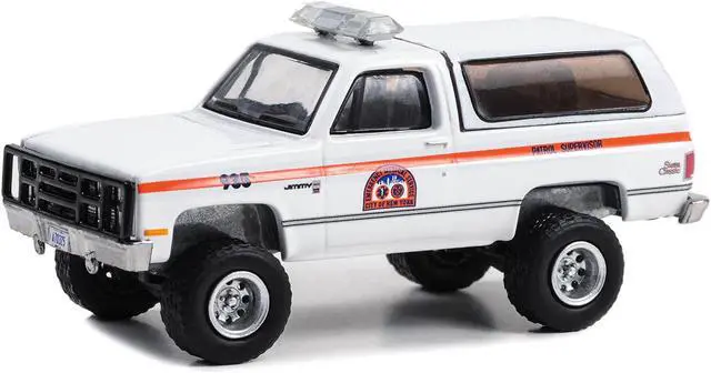 Alt view image 2 of 6 - 1986 GMC Jimmy White with Orange "NYC EMS Patrol Supervisor" "First Responders" Series 1/64 Diecast Model Car by Greenlight