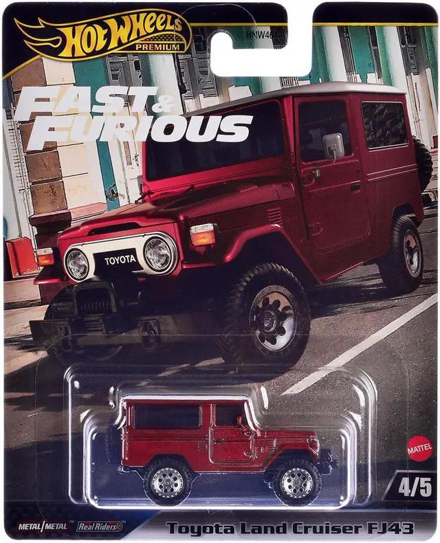 Main image of Toyota Land Cruiser FJ43 Red w/White "The Fate of the Furious" (2017) Movie "Fast & Furious" Diecast Model Car by Hot Wheels