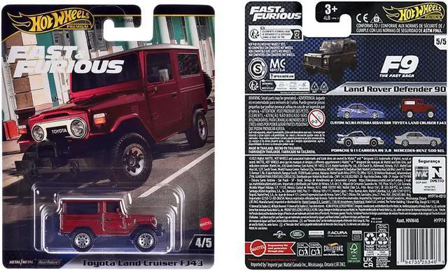 Alt view image 3 of 3 - Toyota Land Cruiser FJ43 Red w/White "The Fate of the Furious" (2017) Movie "Fast & Furious" Diecast Model Car by Hot Wheels