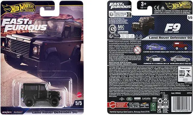 Alt view image 3 of 3 - Land Rover Defender 90 Black "F9" (2021) Movie "Fast & Furious" Series Diecast Model Car by Hot Wheels