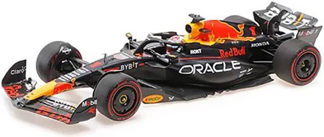 Alt view image 2 of 3 - Red Bull Racing RB19 #1 "Oracle" 2nd Place F1 Sprint Race "Qatar GP" (2023) w/Driver Ltd Ed 1/18 Diecast Model Car by Minichamps