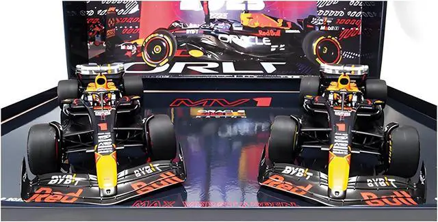 Alt view image 2 of 3 - Red Bull Racing RB19 #1 "Oracle" F1 "Qatar GP" (2023) Set of 2 Cars Limited Edition 1/18 Diecast Model Cars by Minichamps