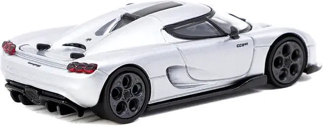 Alt view image 2 of 3 - Koenigsegg CC850 Silver Metallic "Global64" Series 1/64 Diecast Model Car by Tarmac Works