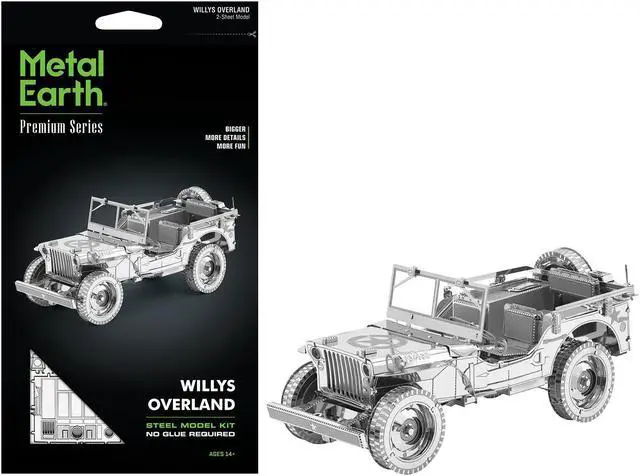 Main image of Model Kit Willys Overland Jeep (Challenging Difficulty) Steel Model by Metal Earth
