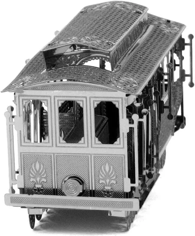 Alt view image 3 of 6 - Model Kit San Francisco Cable Car "Powel & Mason St" (Easy Difficulty) Steel Model by Metal Earth