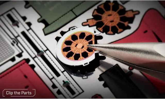 Alt view image 4 of 6 - Model Kit 1931 Ford Model A Pickup Truck Green (Moderate Difficulty) Steel Model by Metal Earth