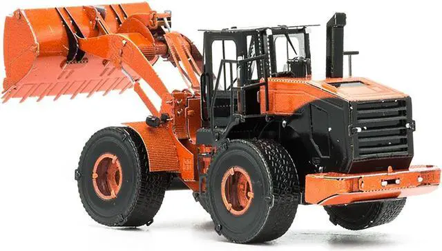 Alt view image 2 of 6 - Model Kit Wheel Loader Orange and Black (Challenging Difficulty) Steel Model by Metal Earth