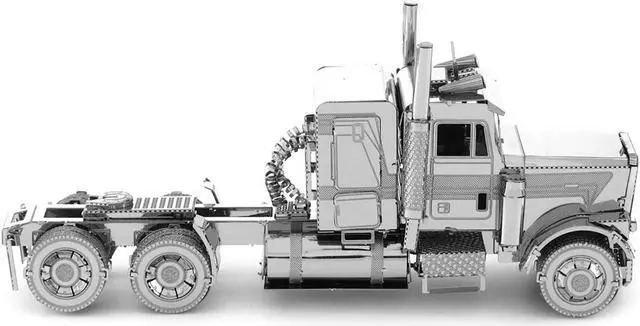 Alt view image 2 of 6 - Model Kit Freightliner FLC Long Nose Truck (Challenging Difficulty) Steel Model by Metal Earth