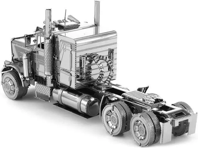 Alt view image 3 of 6 - Model Kit Freightliner FLC Long Nose Truck (Challenging Difficulty) Steel Model by Metal Earth