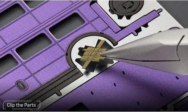 Alt view image 4 of 6 - Model Kit Knight Bus Purple "Harry Potter and the Prisoner of Azkaban" (2004) (Moderate Difficulty) Steel Model by Metal Earth