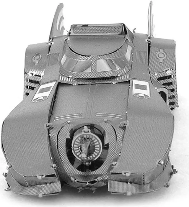 Alt view image 4 of 6 - Model Kit 1989 Batmobile "Batman" (1989) Movie (Challenging Difficulty) Steel Model by Metal Earth