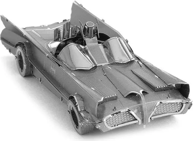 Alt view image 3 of 6 - Model Kit 1966 Classic TV Series Batmobile "Batman" (1966) TV Series (Challenging Difficulty) Steel Model by Metal Earth