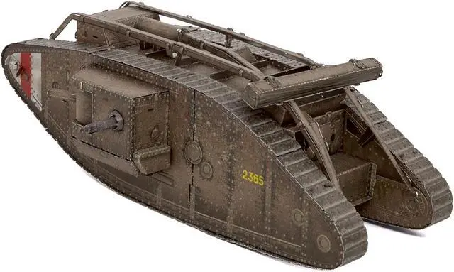 Alt view image 3 of 6 - Model Kit British Mark IV Tank (Moderate Difficulty) Steel Model by Metal Earth