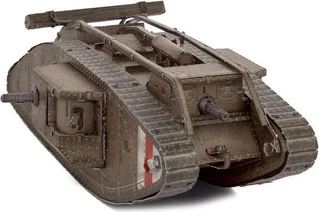 Alt view image 4 of 6 - Model Kit British Mark IV Tank (Moderate Difficulty) Steel Model by Metal Earth