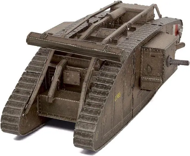 Alt view image 5 of 6 - Model Kit British Mark IV Tank (Moderate Difficulty) Steel Model by Metal Earth