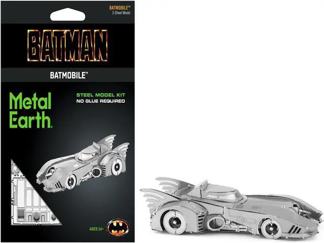 Main image of Model Kit 1989 Batmobile "Batman" (1989) Movie (Challenging Difficulty) Steel Model by Metal Earth