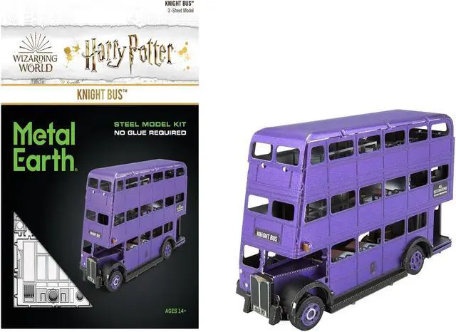 Main image of Model Kit Knight Bus Purple "Harry Potter and the Prisoner of Azkaban" (2004) (Moderate Difficulty) Steel Model by Metal Earth