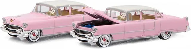 Alt view image 2 of 3 - 1955 Cadillac Fleetwood Series 60 Special Elvis Presley "Pink Cadillac" (1935-1977) 1/64 Diecast Model Car by Greenlight