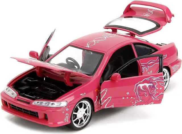 Alt view image 2 of 11 - 1995 Honda Integra Type R Pink with Graphics "Fast & Furious Remix" Series 1/32 Diecast Model Car by Jada
