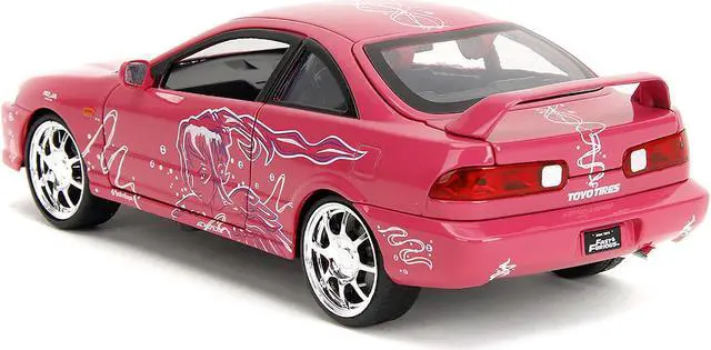 Alt view image 5 of 11 - 1995 Honda Integra Type R Pink with Graphics "Fast & Furious Remix" Series 1/32 Diecast Model Car by Jada