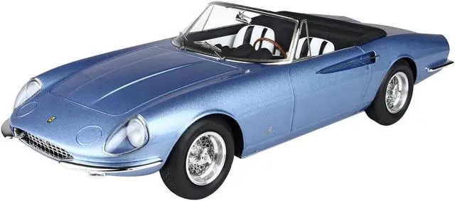 Alt view image 2 of 6 - 1966 Ferrari 365 California Convertible S/N 08347 "Geneve Motor Show" Light Blue Metallic w/DISPLAY CASE 1/18 Model Car by BBR
