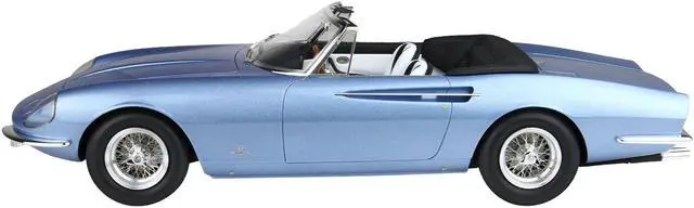 Alt view image 4 of 6 - 1966 Ferrari 365 California Convertible S/N 08347 "Geneve Motor Show" Light Blue Metallic w/DISPLAY CASE 1/18 Model Car by BBR