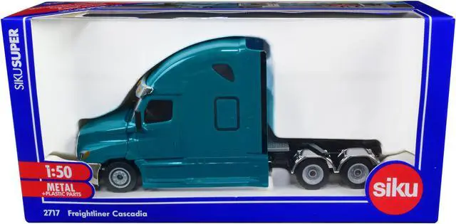 Main image of Freightliner Cascadia Tractor Truck Teal 1/50 Diecast Model by Siku
