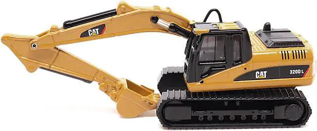 Alt view image 5 of 6 - Kenworth T880 SBFS Sleeper Tandem Tractor Black w/Trailer & CAT 320D L Hydraulic Excavator 1/87 Diecast Model by Diecast Masters