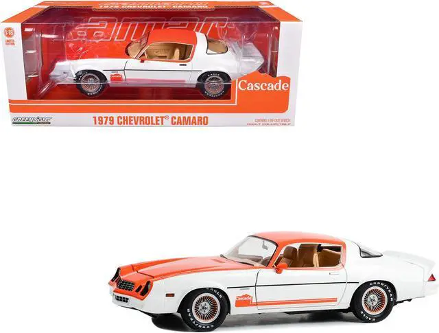 Main image of 1979 Chevrolet Camaro Cascade Edition White and Orange "Oregon and Washington Limited Ed" 1/18 Diecast Model Car by Greenlight