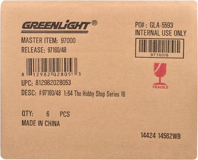 Alt view image 3 of 3 - "The Hobby Shop" Set of 6 pieces Series 16 1/64 Diecast Model Cars by Greenlight