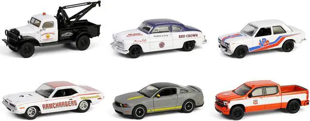 Alt view image 2 of 3 - "Running on Empty" 6 piece Set Series 17 1/64 Diecast Model Cars by Greenlight