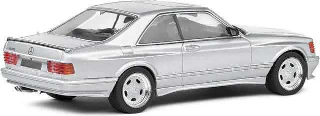Alt view image 3 of 6 - 1990 Mercedes-Benz 560 SEC AMG WideBody Silver Metallic 1/43 Diecast Model Car by Solido