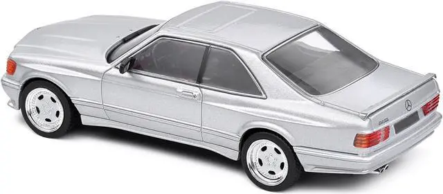 Alt view image 5 of 6 - 1990 Mercedes-Benz 560 SEC AMG WideBody Silver Metallic 1/43 Diecast Model Car by Solido