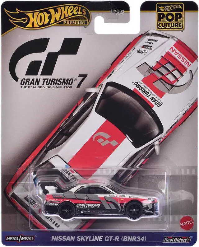 Main image of Nissan GT-R Nismo GT3 #23 White "Gran Turismo 7" Video Game Diecast Model Car by Hot Wheels