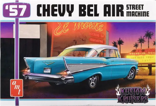 Main image of 1957 Chevrolet Bel Air Street Machine "Kustom Kruisers" (Skill 2) 1/25 Plastic Model Kit by AMT