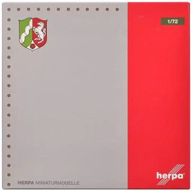 Alt view image 4 of 4 - Aerospatiale Alouette III Helicopter "Polizeifliegerstaffel Nordrhein-Westfalen" White w/Red & Green 1/72 Diecast Model by Herpa