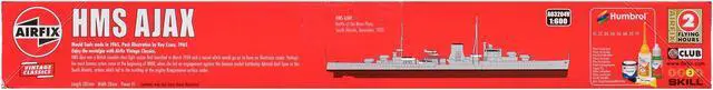 Alt view image 4 of 5 - Level 3 Model Kit of HMS Ajax Light Cruiser 1/600 Plastic Model Kit by Airfix