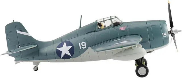 Alt view image 3 of 6 - Grumman F4F-4 Wildcat Fighter Aircraft "Battle of Santa Cruz" 1942 US Navy "Air Power Series" 1/48 Diecast Model by Hobby Master