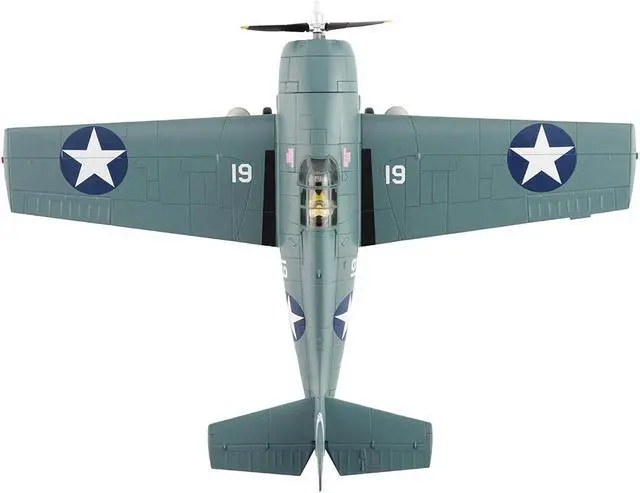 Alt view image 4 of 6 - Grumman F4F-4 Wildcat Fighter Aircraft "Battle of Santa Cruz" 1942 US Navy "Air Power Series" 1/48 Diecast Model by Hobby Master