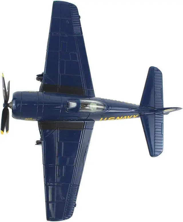 Alt view image 2 of 6 - Grumman F8F Bearcat Fighter Aircraft "Blue Angels #2" (1946) US Navy "SkyMax Models" Series 1/72 Diecast Model by Hobby Master