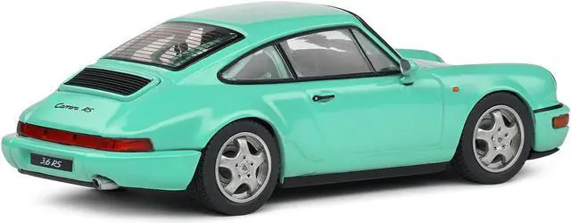Alt view image 3 of 6 - Porsche 911 (964) RS Clubsport Mint Green 1/43 Diecast Model Car by Solido